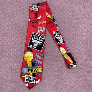 Chicago Bulls 3-peat NBA world champions‎ neck tie